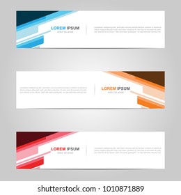 Modern Banner template design, with abstract background 