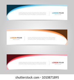 Modern Banner template design, with abstract background 