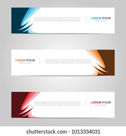 Modern Banner template design, with abstract background 