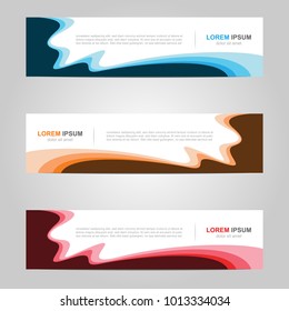 Modern Banner template design, with abstract background 