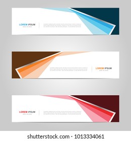 Modern Banner template design, with abstract background 