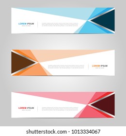 Modern Banner template design, with abstract background 