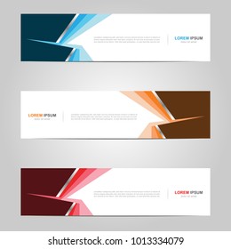 Modern Banner template design, with abstract background 