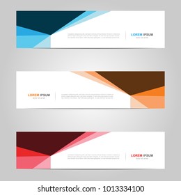 Modern Banner template design, with abstract background 