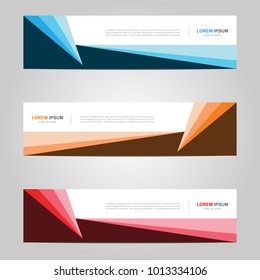 Modern Banner template design, with abstract background 