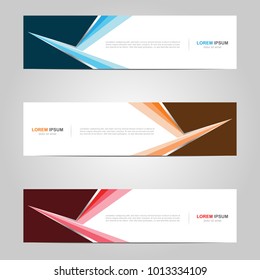 Modern Banner template design, with abstract background 
