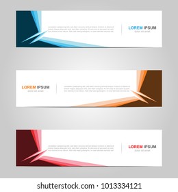Modern Banner template design, with abstract background 
