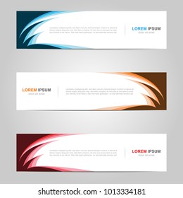 Modern Banner template design, with abstract background 
