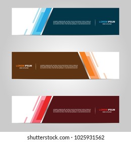 Modern Banner template design, with abstract background 