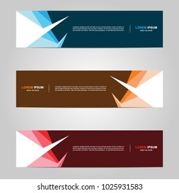 Modern Banner template design, with abstract background 