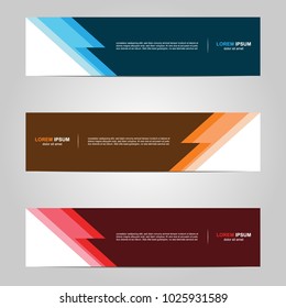 Modern Banner template design, with abstract background 