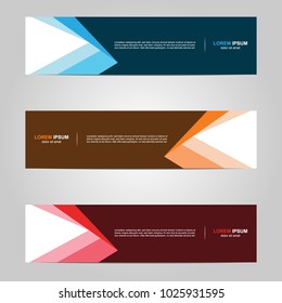 Modern Banner template design, with abstract background 