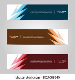 Modern Banner template design, with abstract background 