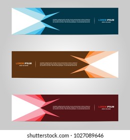 Modern Banner template design, with abstract background 