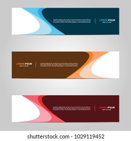 Modern Banner template design, with abstract background
