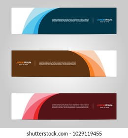 Modern Banner template design, with abstract background