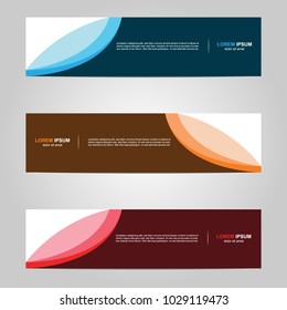Modern Banner template design, with abstract background
