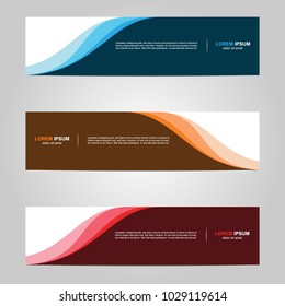 Modern Banner template design, with abstract background