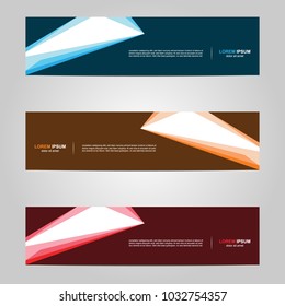 Modern Banner template design with abstract background