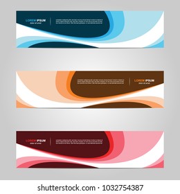 Modern Banner template design with abstract background