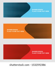 Modern Banner template design creative with abstract background. Card, decorative.