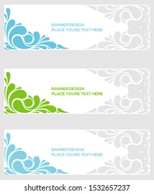 Modern Banner template design creative with abstract background. Card, decorative.