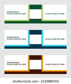 modern banner template, design creative with abstract background card decorative
