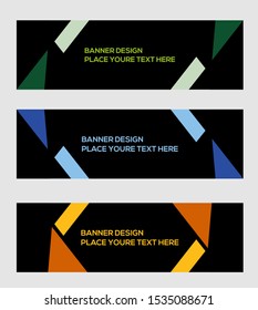 modern banner template design creative with abstract background card, decorative, trends.