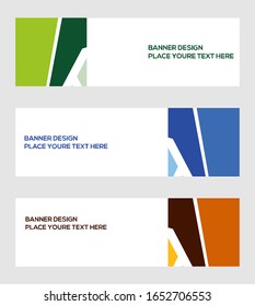 banner moderno, diseño de plantilla creativo con decoración de tarjeta de fondo abstracta
