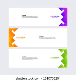 Modern banner  template design. Vector design Banner background. Vector abstract design banner web template.