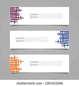 Modern banner template.  Illustration design. Vector eps 10.