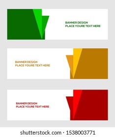 modern banner template, vector, abstarct background
