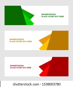 modern banner template, vector, abstarct background