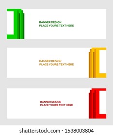 modern banner template, vector, abstarct background