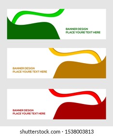 modern banner template, vector, abstarct background