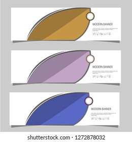 Modern banner template vector design