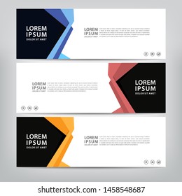 Modern Banner Template Vector Illustration Stock Vector (Royalty Free ...