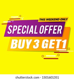 Modern banner template.Sale label vector