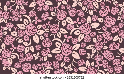 Modern banner for valentine, with beautiful pink rose flower background concept.