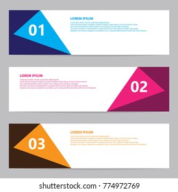 Modern banner vector