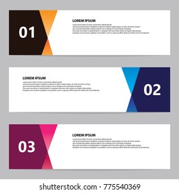 Modern banner vector