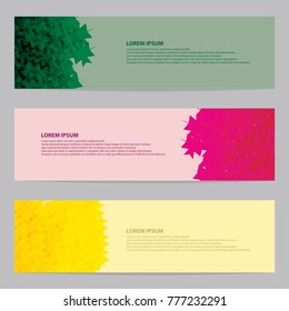 Modern banner vector