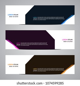 Modern banner vector abstract geometric design banner template for your web promotion