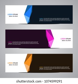Modern banner vector abstract geometric design banner template for your web promotion