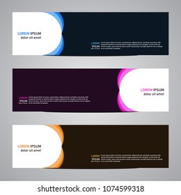 Modern banner vector abstract geometric design banner template for your web promotion