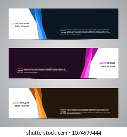 Modern banner vector abstract geometric design banner template for your web promotion