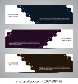 Modern banner vector abstract geometric design banner template for your web promotion