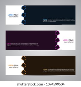 Modern banner vector abstract geometric design banner template for your web promotion