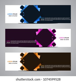 Modern banner vector abstract geometric design banner template for your web promotion