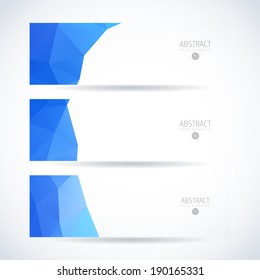 modern banner vector set with triangles straight water anatomy partnership colourful abstraction background scene technique stack multicolored glass wash clouds performance trendy site marketing blue